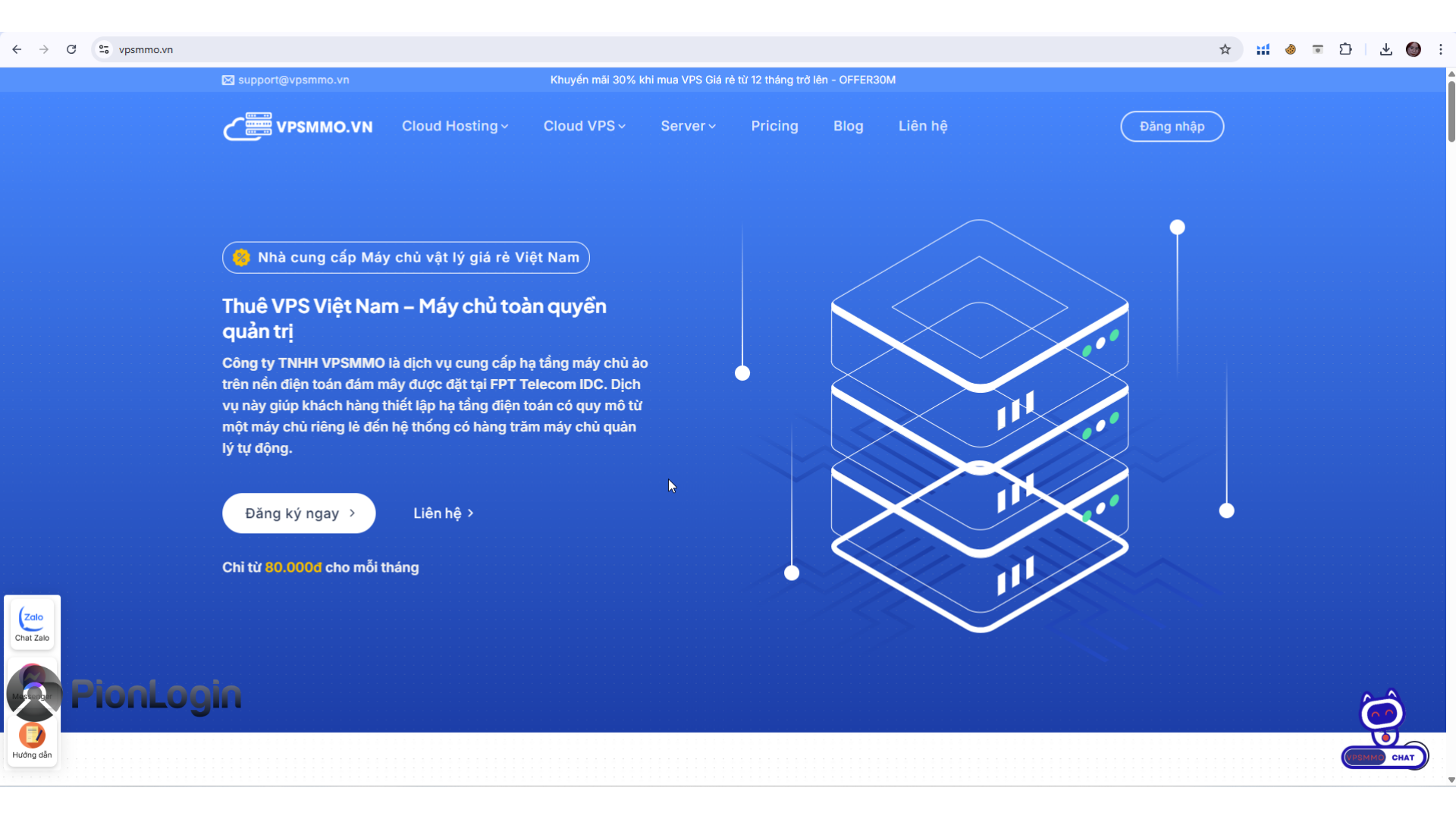 Trang web của VPSMMO