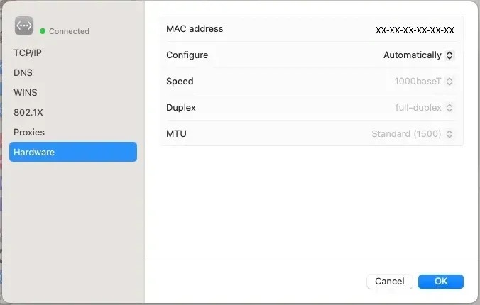 Thay đổi địa chỉ MAC trên Window 11