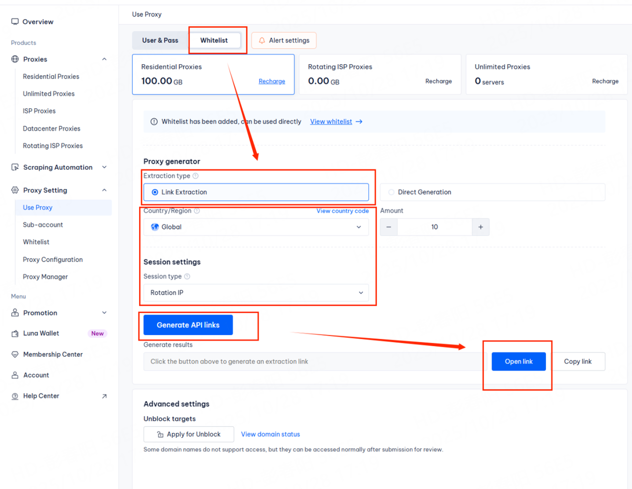 Step 4:Select the country